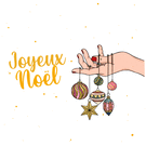 Ornements suspendus pour un Joyeux Noël